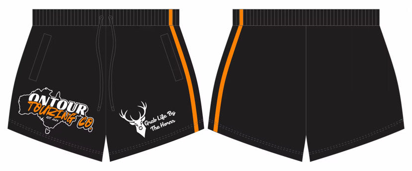 ONTOUR Unisex footy shorts (zip pockets)