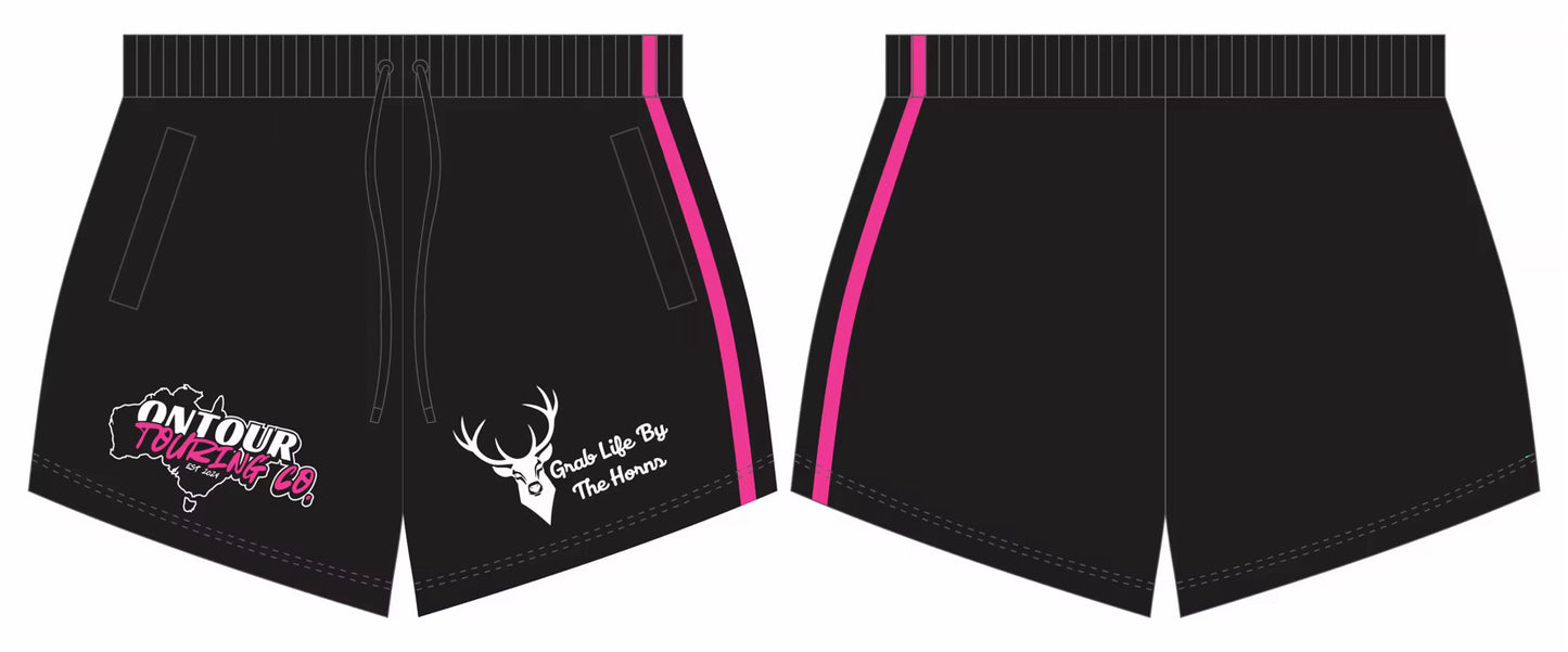 ONTOUR Unisex footy shorts (zip pockets)